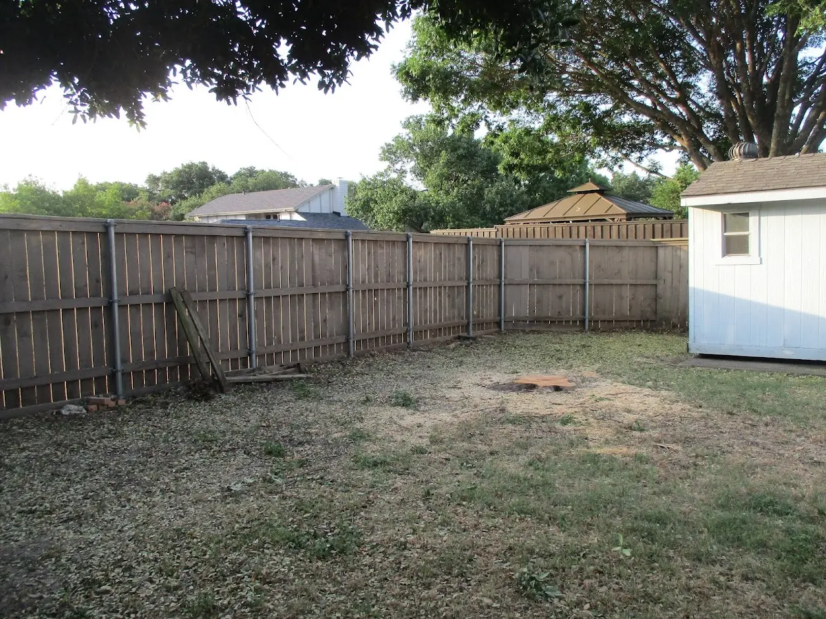 Cleared yard after professional tree removal in Baker City